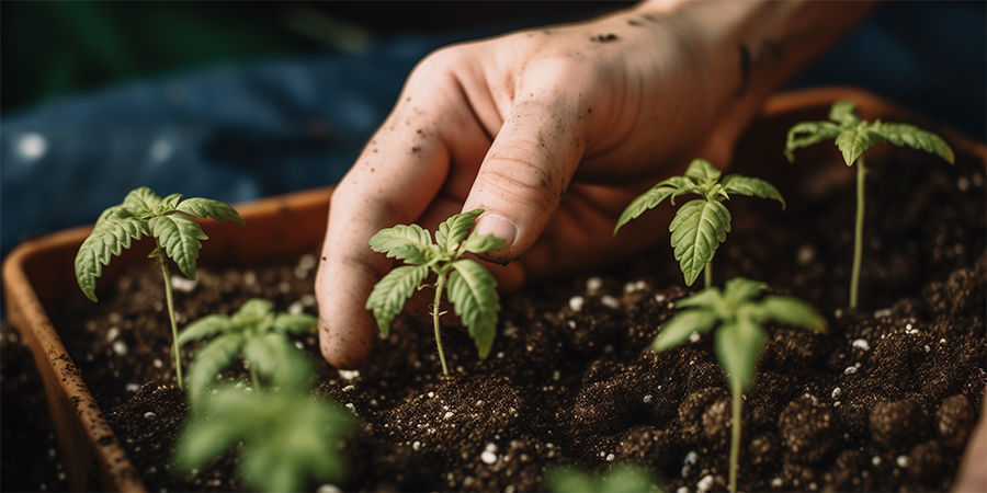 Perché far germogliare i semi di cannabis nel terreno?